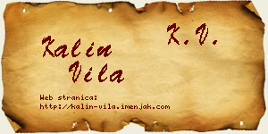 Kalin Vila vizit kartica